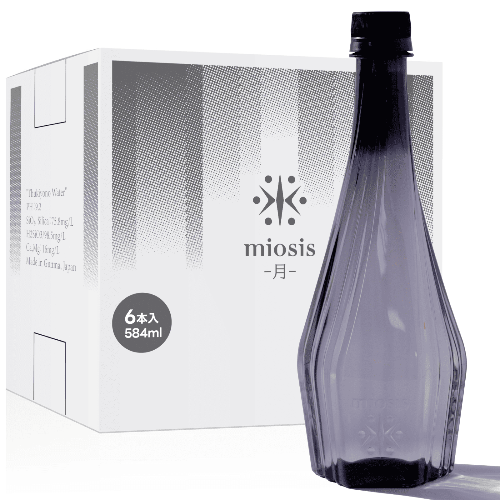 miosis/ミオシス-月- 【6本入り】アルカリ性シリカ水 群馬県月夜野 584ml×6本