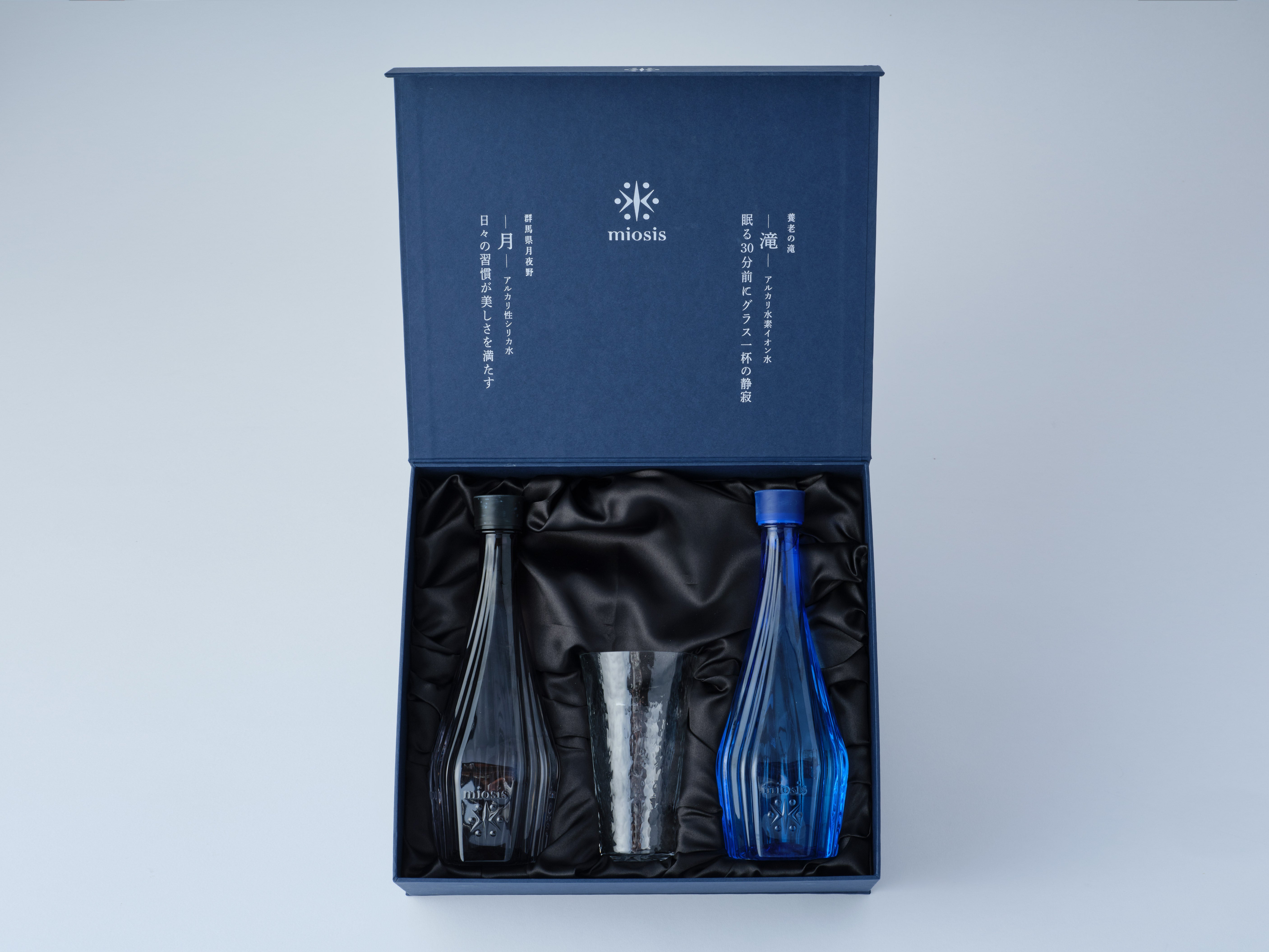 miosis/ミオシス ギフトBOX 【滝/月の2本とオリジナルグラス入り】 584ml×2本